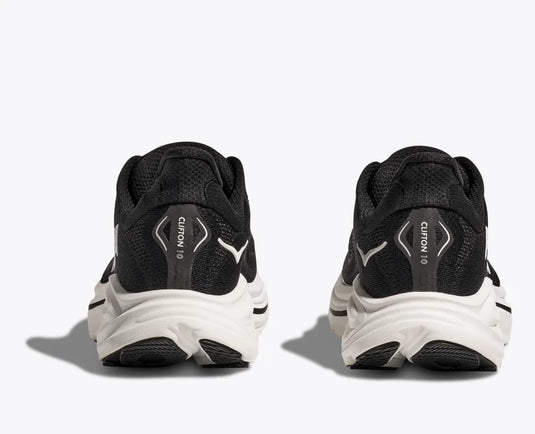 Hoka One One Men's Clifton 10 Sneaker Black / White Hoka One One Men's Clifton 10 Sneaker Black / White