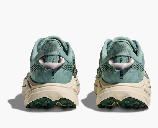 Hoka One One Men's Challenger 8 Trail Running Sneaker Jade / Truffle salt Hoka One One Men's Challenger 8 Trail Running Sneaker Jade / Truffle salt