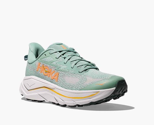 Hoka One One Women's Challenger 8 Trail Running Sneaker Jade / Cosmic grey