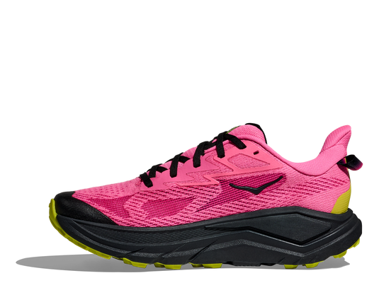 Hoka One One Women's Challenger 8 Trail Running Sneaker NEON ROSE / BLACK