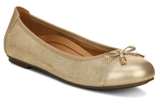 Vionic Women's Minna Ballet Flat Gold Vionic Women's Minna Ballet Flat Gold