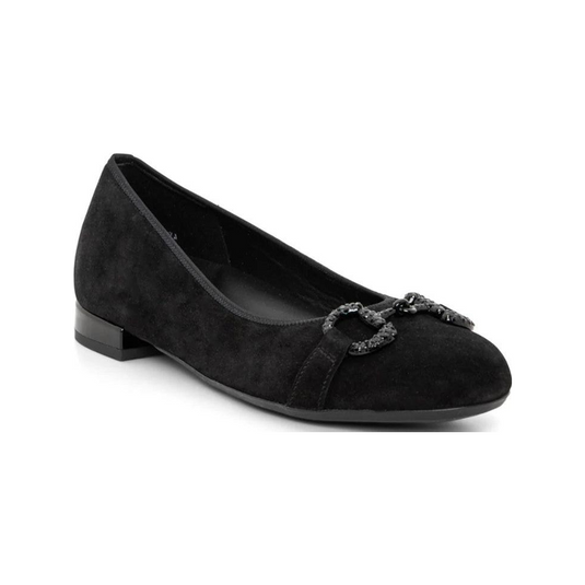 Ara Women's Siena Chain Ballet Flat Black Ara Women's Siena Chain Ballet Flat Black