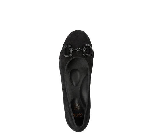 Ara Siena Women's Chain Ballet Flat Black Ara Siena Women's Chain Ballet Flat Black