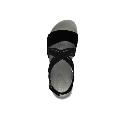 Ara women's Napoli-s Adjustable platform sandal Black Ara women's Napoli-s Adjustable platform sandal Black