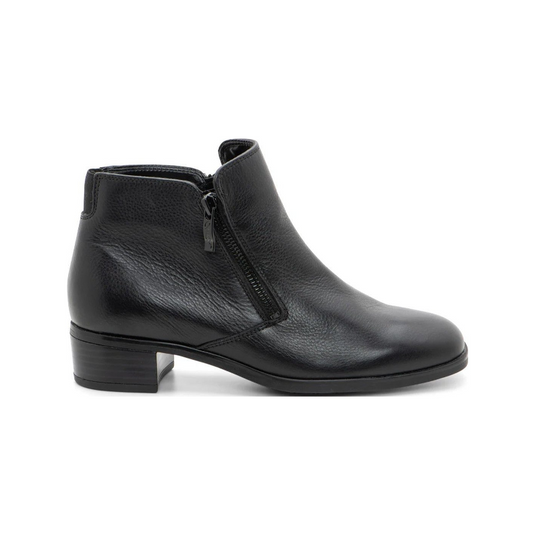 Ara Women's Graz St 2.0 Double Zip Ankle Boot- Black Ara Women's Graz St 2.0 Double Zip Ankle Boot- Black