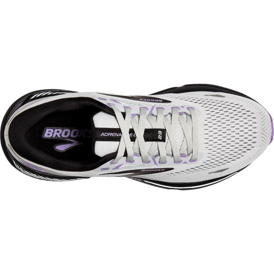 Brooks Women's Adrenaline GTS 23 Grey/Black/Purple Mesh Brooks Women's Adrenaline GTS 23 Grey/Black/Purple Mesh