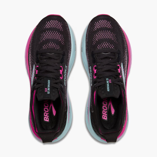 Brooks Women's Adrenaline GTS 25 Sneaker Black/Cyber Pink/Iced Aqua Brooks Women's Adrenaline GTS 25 Sneaker Black/Cyber Pink/Iced Aqua