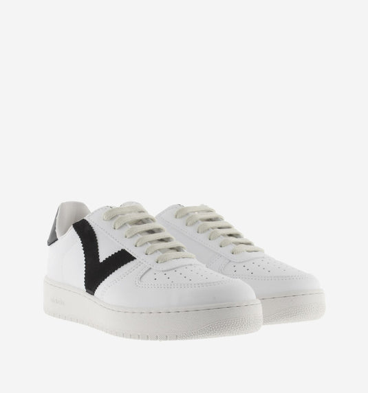 Victoria Madrid Contrast Faux Women's Leather Sneakers Negro Victoria Madrid Contrast Faux Women's Leather Sneakers Negro