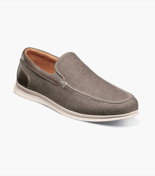Florsheim Men's Montigo  Canvas Moc Toe Venetian Loafer Grey