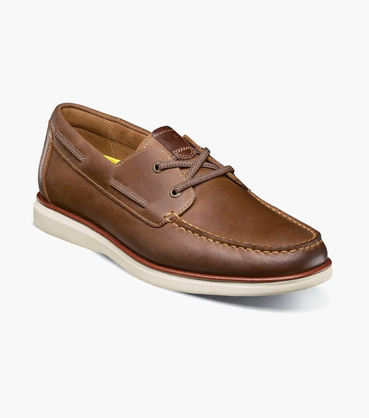 Florsheim Men's Tropics Elastic Lace Moc Toe Boat Shoe Cognac Florsheim Men's Tropics Elastic Lace Moc Toe Boat Shoe Cognac