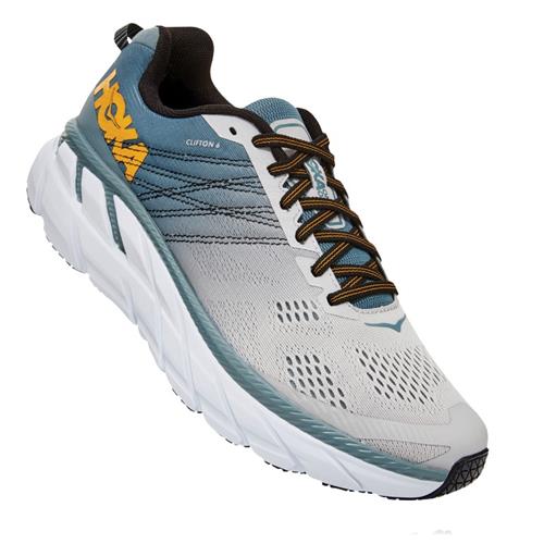 Hoka One One Men's Clifton 6 Sneaker Lead, Luna Rock Hoka One One Men's Clifton 6 Sneaker Lead, Luna Rock