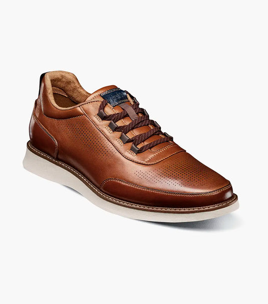 Florsheim Men's Lauch Elastic Lace Slip On Shoes Cognac