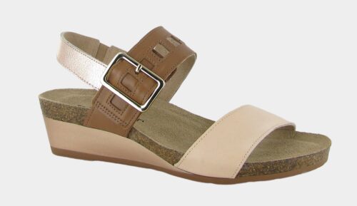 Naot Women's Dynasty Sandal Pale Blush/Caramel/Soft Rose Gold Leather Naot Women's Dynasty Sandal Pale Blush/Caramel/Soft Rose Gold Leather