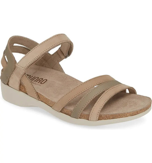 Munro Women's Summer Sandal Taupe Combo Munro Women's Summer Sandal Taupe Combo