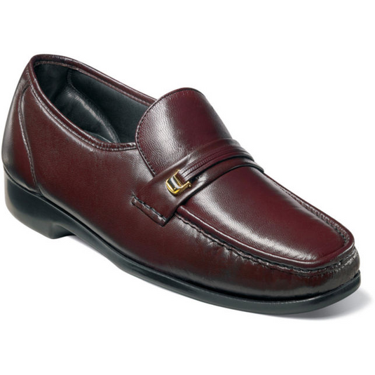 Florsheim Men's Riva Moc Toe Bit Loafer Burgundy Florsheim Men's Riva Moc Toe Bit Loafer Burgundy
