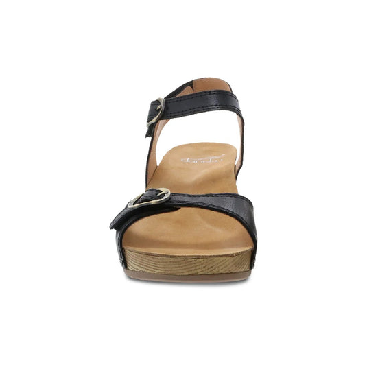 Dansko Women's Tricia Black Milled Burnished Dansko Women's Tricia Black Milled Burnished