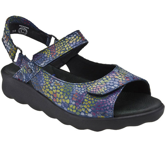 Wolky Women's Pichu Sandals Jeans Multi Color Fantasy Wolky Women's Pichu Sandals Jeans Multi Color Fantasy