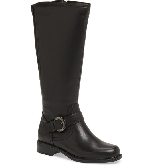 David Tate Women's Branson Extra Wide Shaft Boot Black Leather David Tate Women's Branson Extra Wide Shaft Boot Black Leather