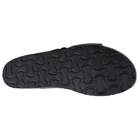 Naot Women's Emma Silver Pebble/Black Raven Leather Naot Women's Emma Silver Pebble/Black Raven Leather