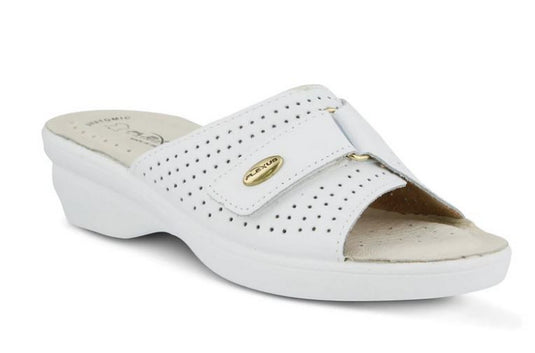 Spring Step Flexus Women's Kea Slide Sandals White Spring Step Flexus Women's Kea Slide Sandals White