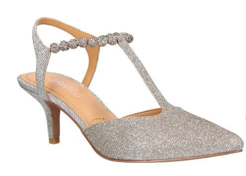 J. Renee Women's Nimah Pointed Toe Pump Pewter Dance Glitter J. Renee Women's Nimah Pointed Toe Pump Pewter Dance Glitter
