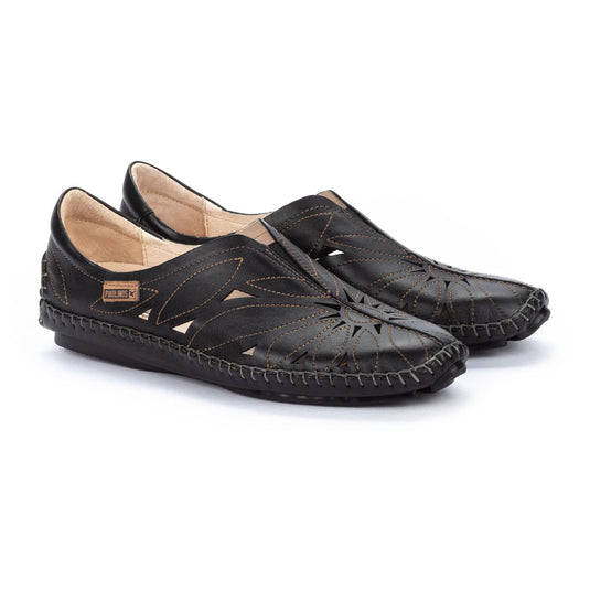 Pikolinos Women's Jerez leather moccasin Black