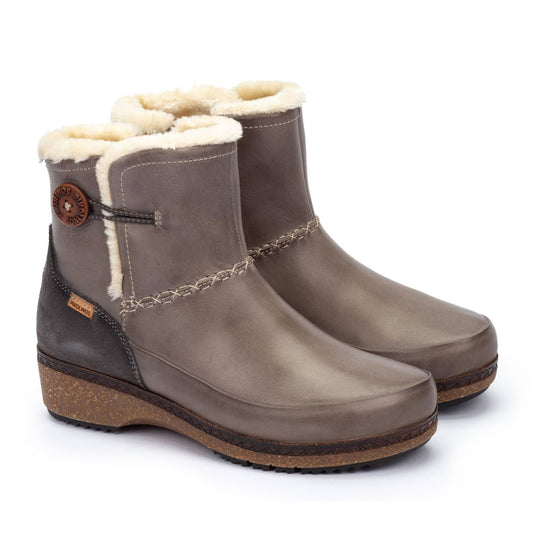 Pikolinos Women's GRANADA zip fastening Flat ankle boots Dark Gray