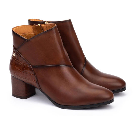 Pikolinos Women's CALAFAT W1Z-8575C1 Wide heel ankle boots Cuero