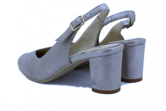 Piesanto Women's Dress Shoe 220230 Pump Shiny Silver Suede Piesanto Women's Dress Shoe 220230 Pump Shiny Silver Suede