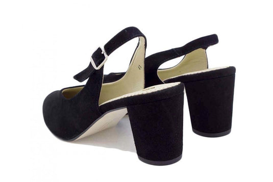 Piesanto Women's Dress Shoe Black Suede Pump 220230 Piesanto Women's Dress Shoe Black Suede Pump 220230