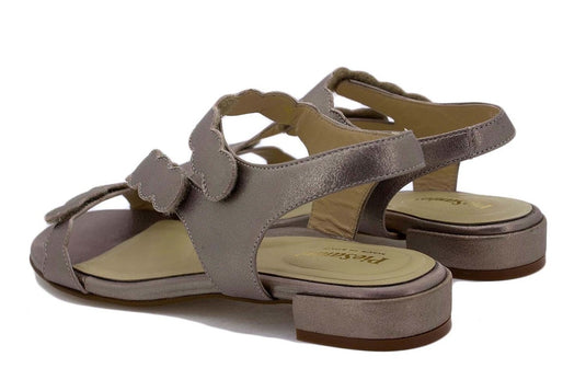 Piesanto Women's Dress Shoe Mink Metal Suede Heel Sandal 220288 Piesanto Women's Dress Shoe Mink Metal Suede Heel Sandal 220288