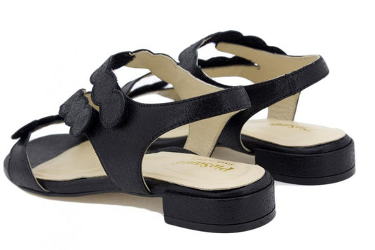 Piesanto Women's Dress Shoe Black Suede Heel Sandal 220288 Piesanto Women's Dress Shoe Black Suede Heel Sandal 220288