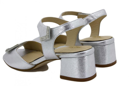 Piesanto Women's Dress Shoe Pearl Metal Suede Heel Sandal-230288 Piesanto Women's Dress Shoe Pearl Metal Suede Heel Sandal-230288