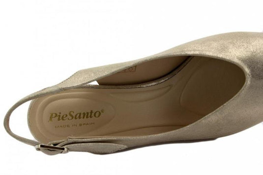 Piesanto Women's  240230 Slingback Kit Pump Gold/Beige