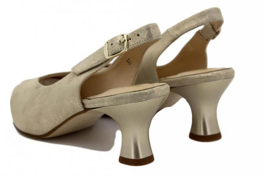 Piesanto Women's 240230 Slingback Kit Pump Gold/Beige Piesanto Women's 240230 Slingback Kit Pump Gold/Beige