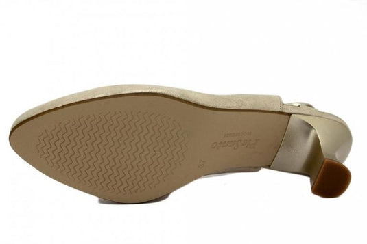 Piesanto Women's 240230 Slingback Kit Pump Gold/Beige Piesanto Women's 240230 Slingback Kit Pump Gold/Beige