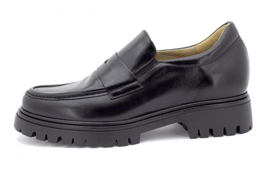 PieSanto Women's 245629 Moccasin Black Leather PieSanto Women's 245629 Moccasin Black Leather