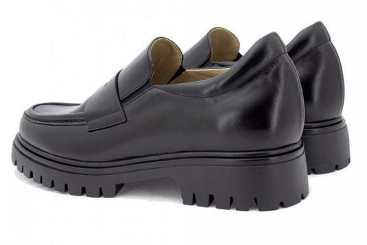 PieSanto Women's 245629 Moccasin Black Leather PieSanto Women's 245629 Moccasin Black Leather