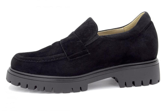 PieSanto Women's 245629 Moccasin Black Suede PieSanto Women's 245629 Moccasin Black Suede