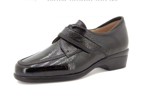 Piesanto Women's Slip On 215602 Black patent croc Piesanto Women's Slip On 215602 Black patent croc