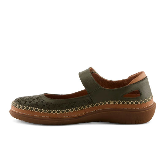 Spring Step Women's Janah Mary Jane Shoe Olive Green