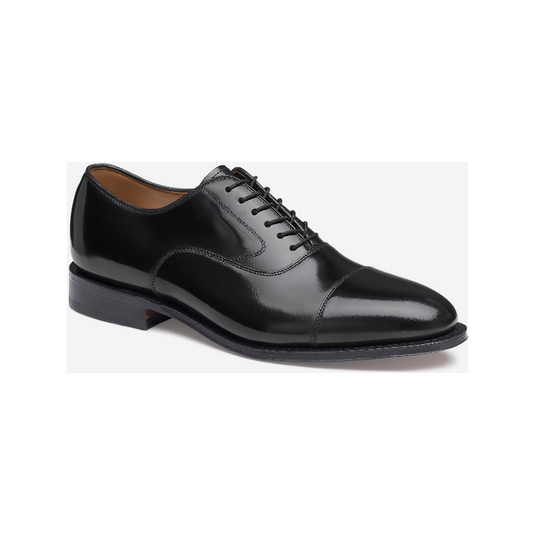 Johnston & Murphy Men's Melton Cap Toe Black Calfskin Johnston & Murphy Men's Melton Cap Toe Black Calfskin