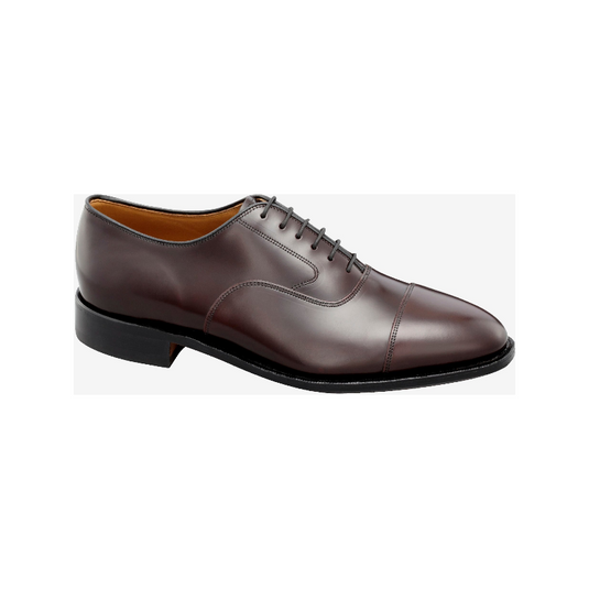 Johnston & Murphy Men's Melton Cap Toe Burgundy Calfskin Johnston & Murphy Men's Melton Cap Toe Burgundy Calfskin