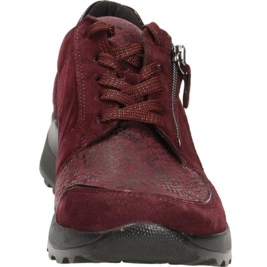 Waldlaufer Women's Hiroko-Soft Red Lace-Up Trainers Waldlaufer Women's Hiroko-Soft Red Lace-Up Trainers