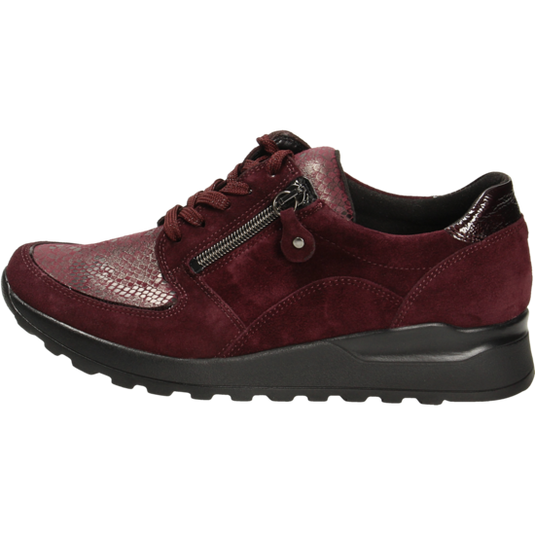 Waldlaufer Women's Hiroko-Soft Red Lace-Up Trainers Waldlaufer Women's Hiroko-Soft Red Lace-Up Trainers