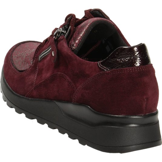 Waldlaufer Women's Hiroko-Soft Red Lace-Up Trainers Waldlaufer Women's Hiroko-Soft Red Lace-Up Trainers