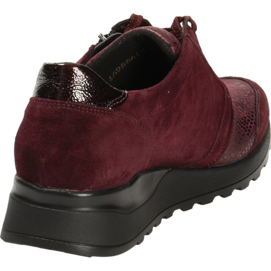 Waldlaufer Women's Hiroko-Soft Red Lace-Up Trainers Waldlaufer Women's Hiroko-Soft Red Lace-Up Trainers