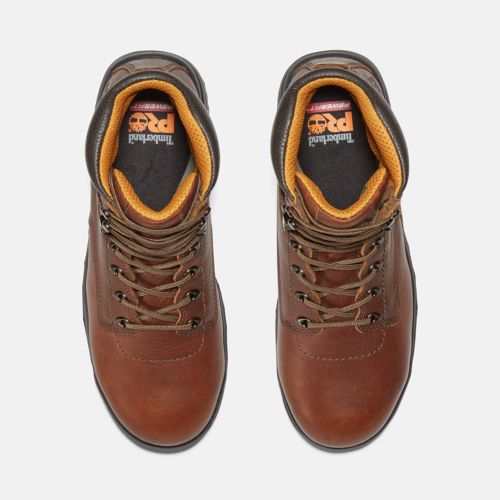 Timberland Men's Titan 6" Safety Toe Boot Coffee Full Grain Timberland Men's Titan 6" Safety Toe Boot Coffee Full Grain
