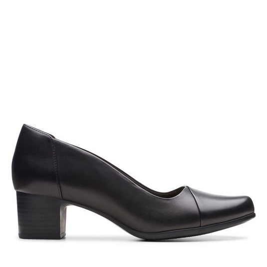 Clarks Women's Un Damson Step Black Leather Clarks Women's Un Damson Step Black Leather