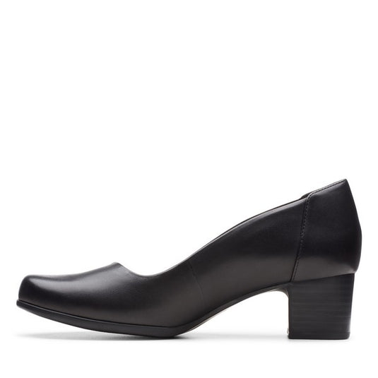 Clarks Women's Un Damson Step Black Leather Clarks Women's Un Damson Step Black Leather